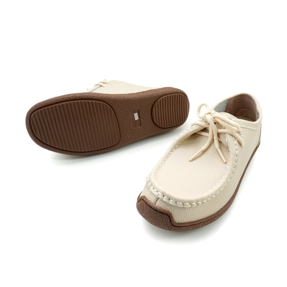 ER1164 荔枝皮拼原色鞋底綁帶袋鼠鞋-