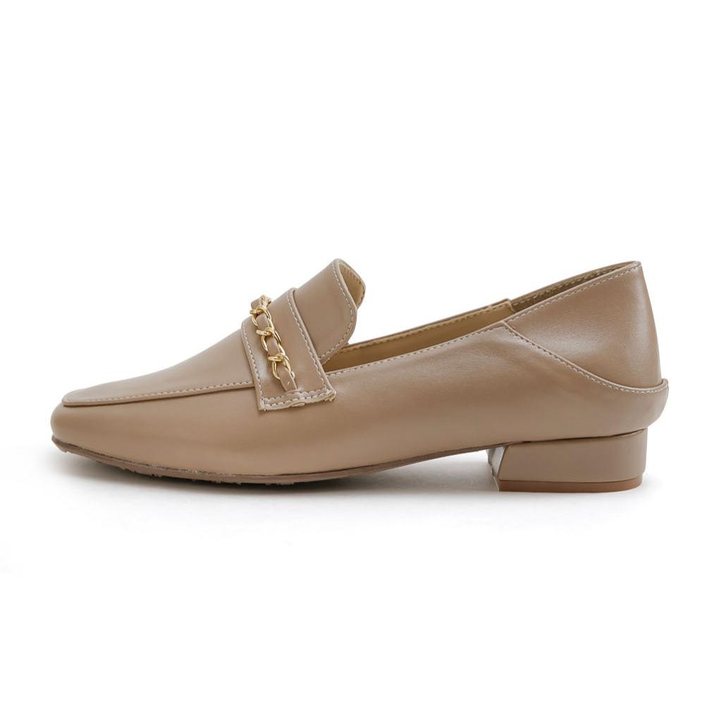 TU1213 超纖皮金屬鏈後踩2WAY樂福鞋【防潑水】-