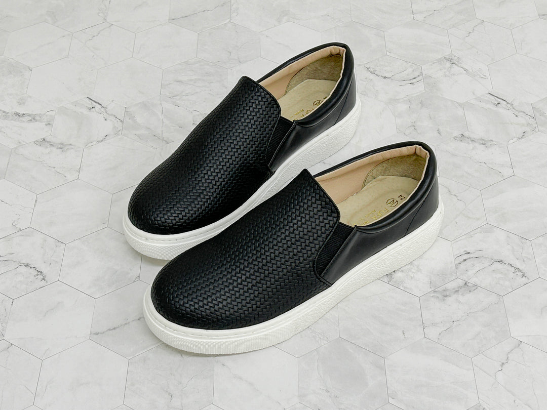 W2193 皮質感編織紋懶人鞋(版型偏小建議大一碼)