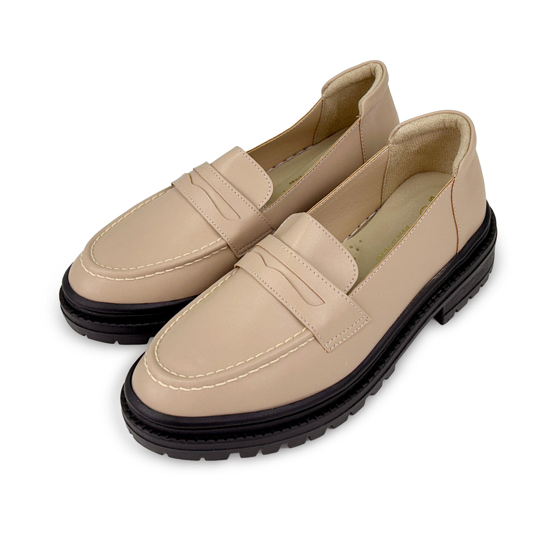 W2218 日常簡約PENNY厚底樂福鞋-