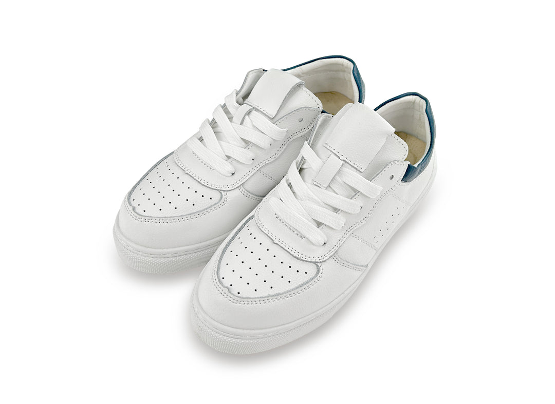 W2226 真皮厚底拼色小白鞋(此款版型偏小, 建議選大一碼)