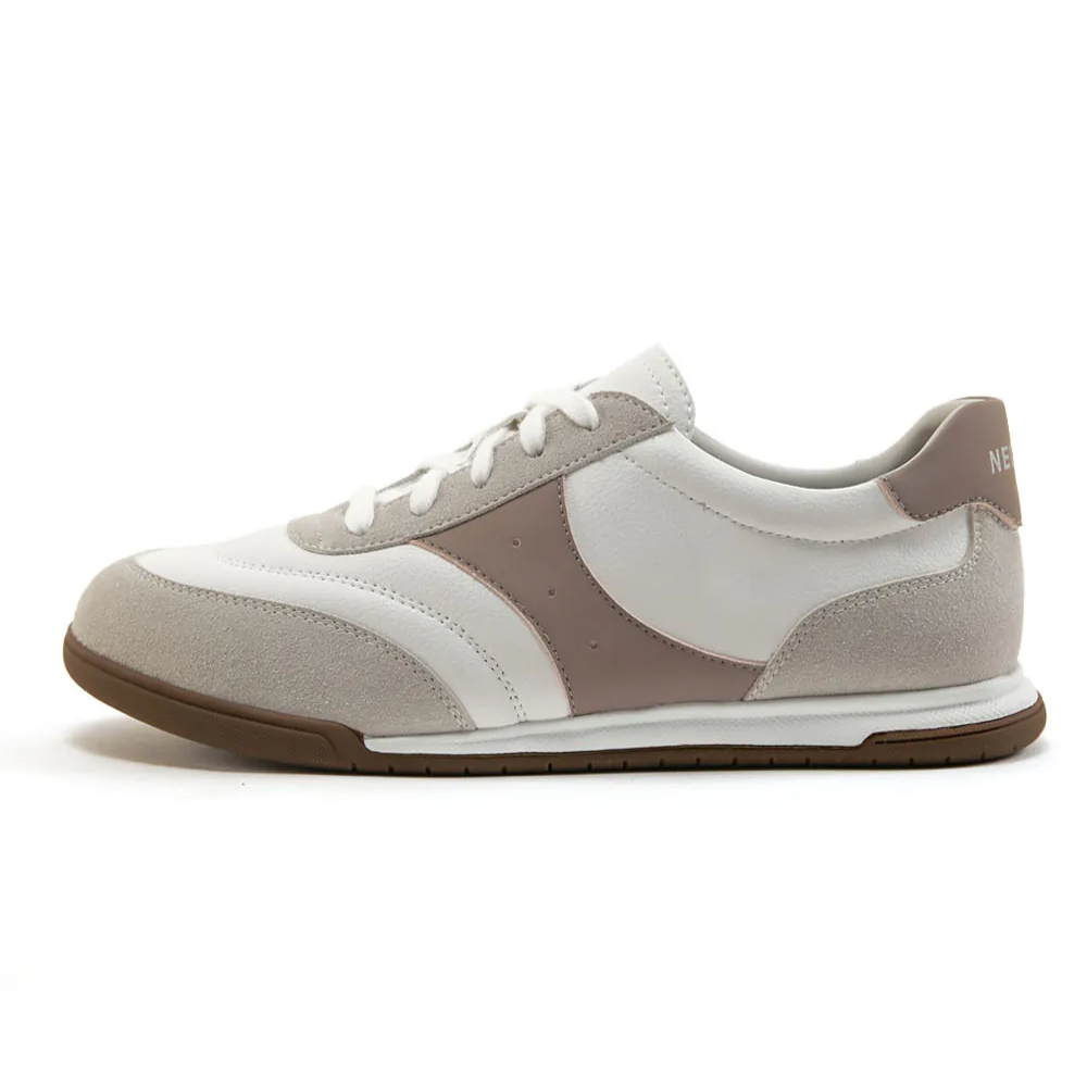 AK1360 撞色超纖皮運動風平底鞋【防潑水】