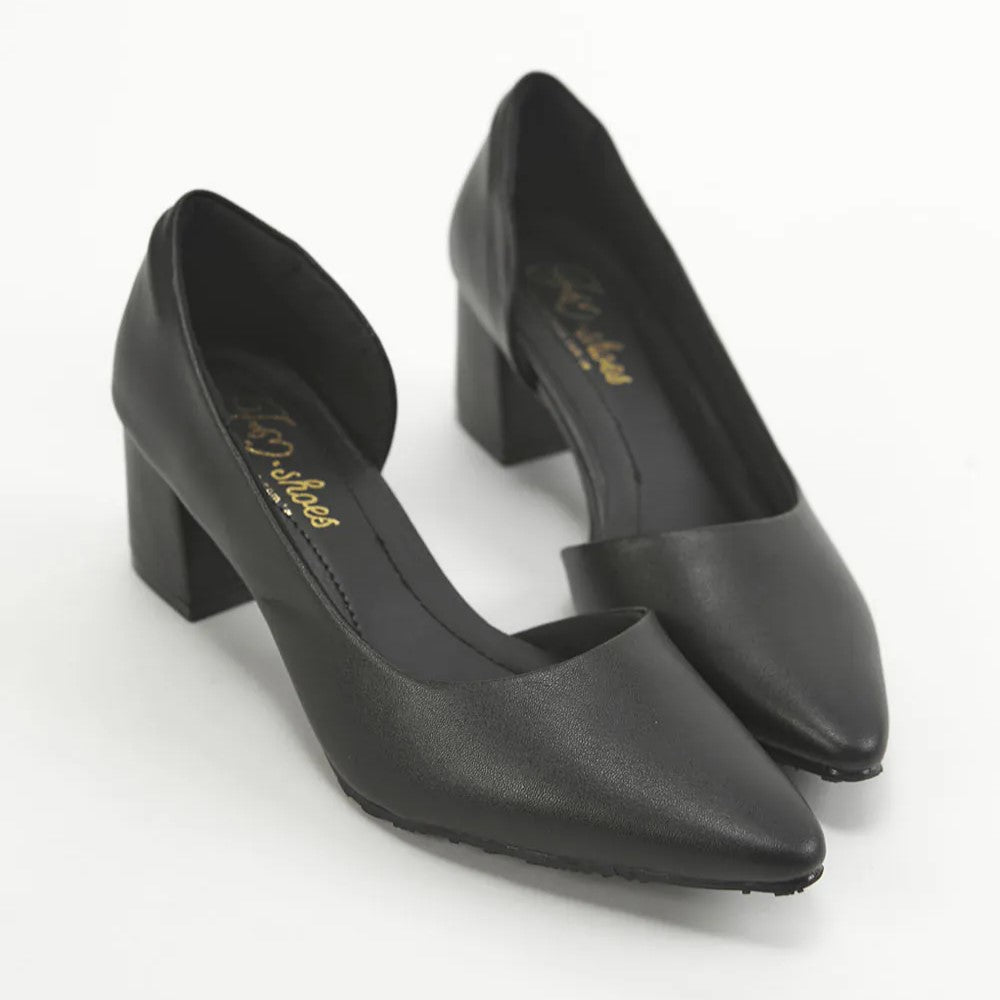 TU1285 超纖皮防潑水側鏤空高跟鞋【防潑水】