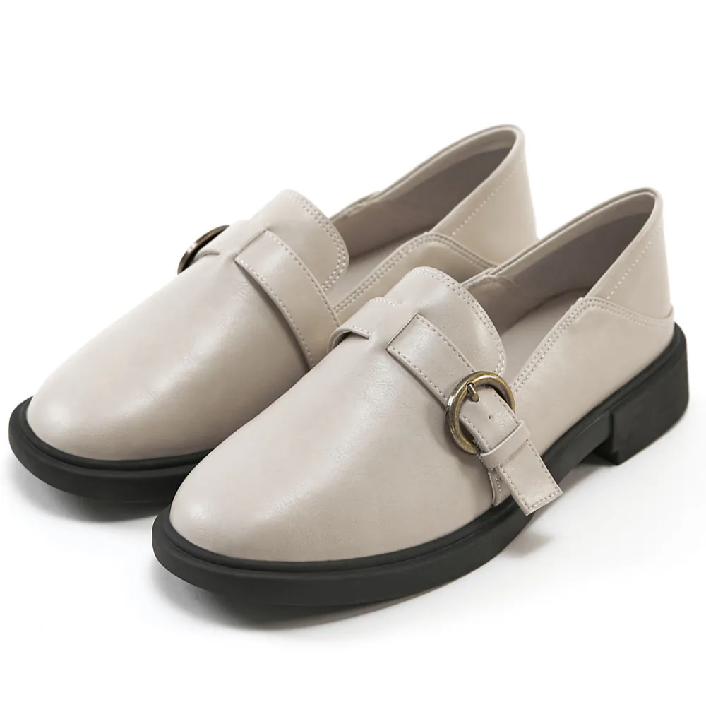 AK1362 超纖皮防潑水復古2WAY樂福鞋【防潑水】