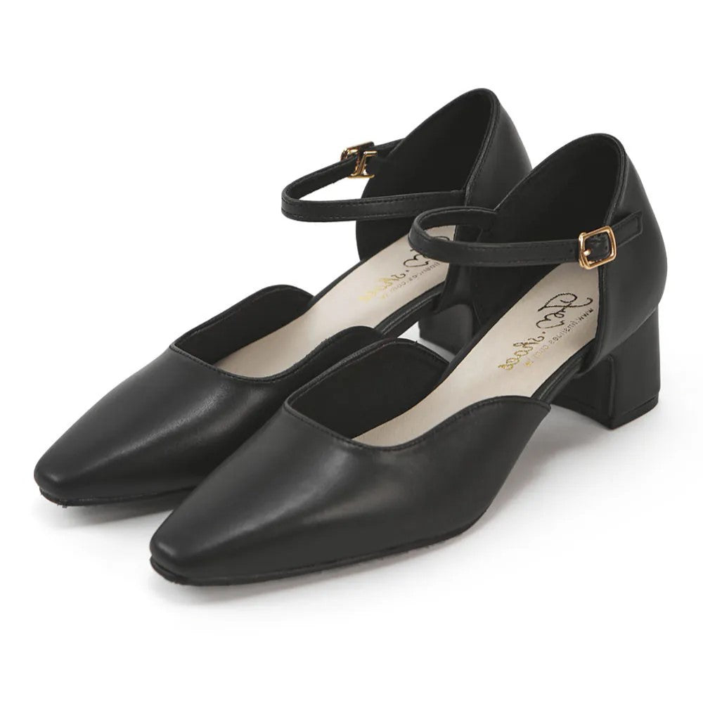 TU1283 經典小方頭瑪麗珍粗跟鞋【防潑水】