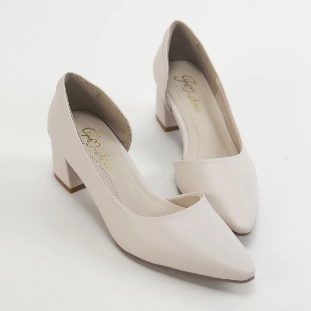 TU1285 超纖皮防潑水側鏤空高跟鞋【防潑水】