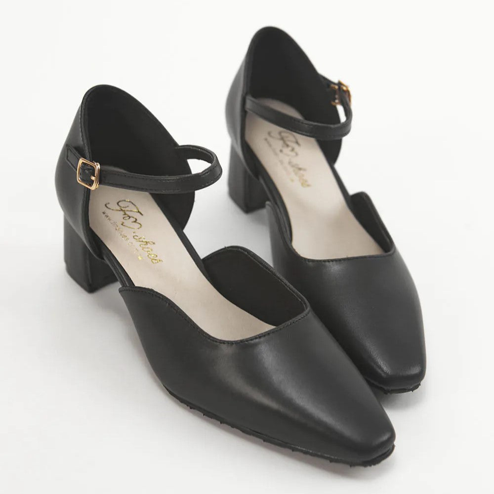 TU1283 經典小方頭瑪麗珍粗跟鞋【防潑水】