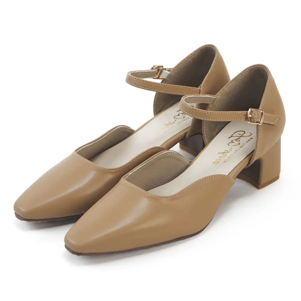 TU1283 經典小方頭瑪麗珍粗跟鞋【防潑水】