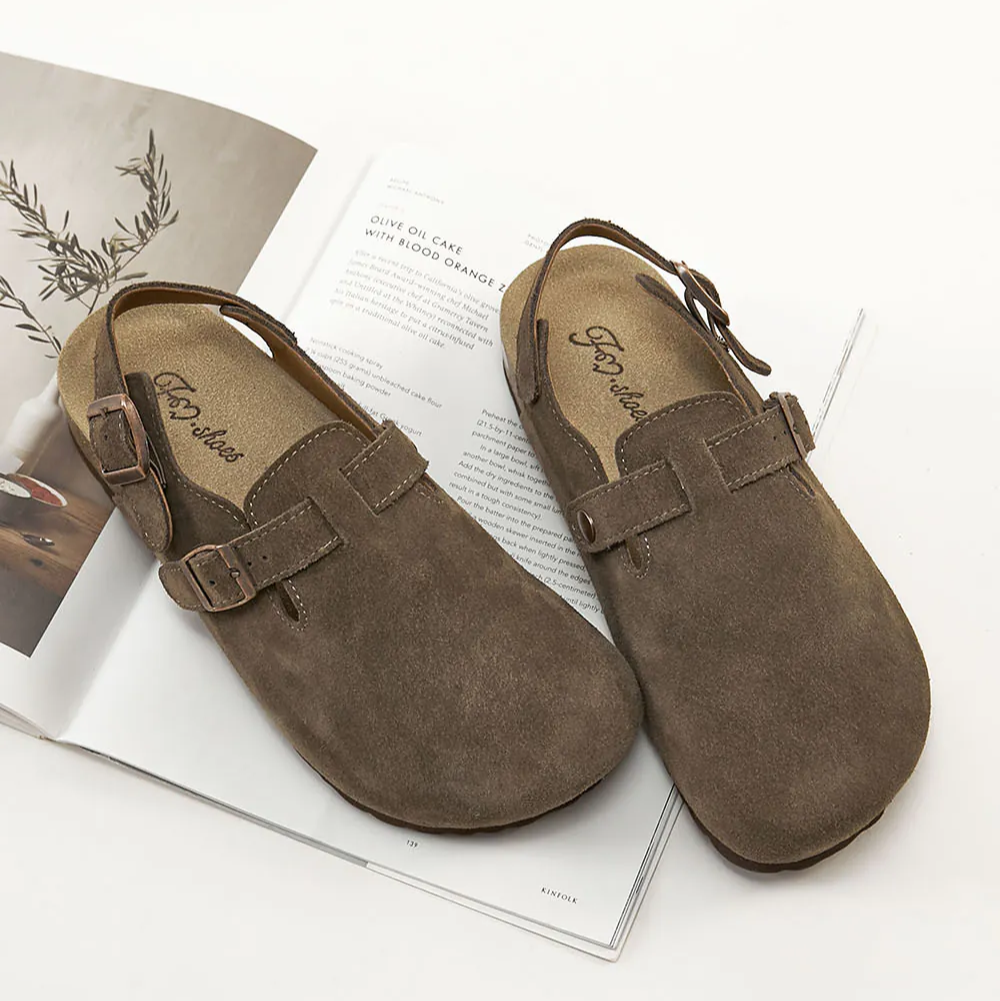 AK1373 防水牛皮足弓減壓饅頭鞋【生活防水】