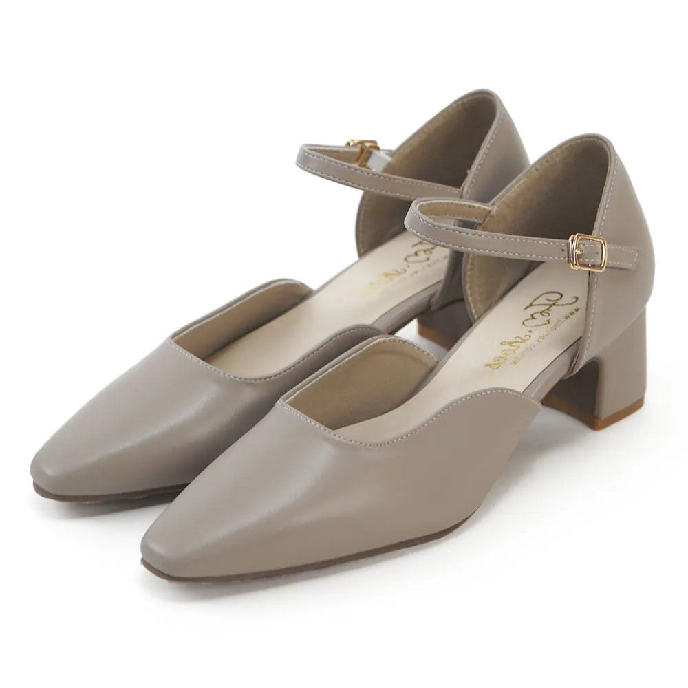 TU1283 經典小方頭瑪麗珍粗跟鞋【防潑水】