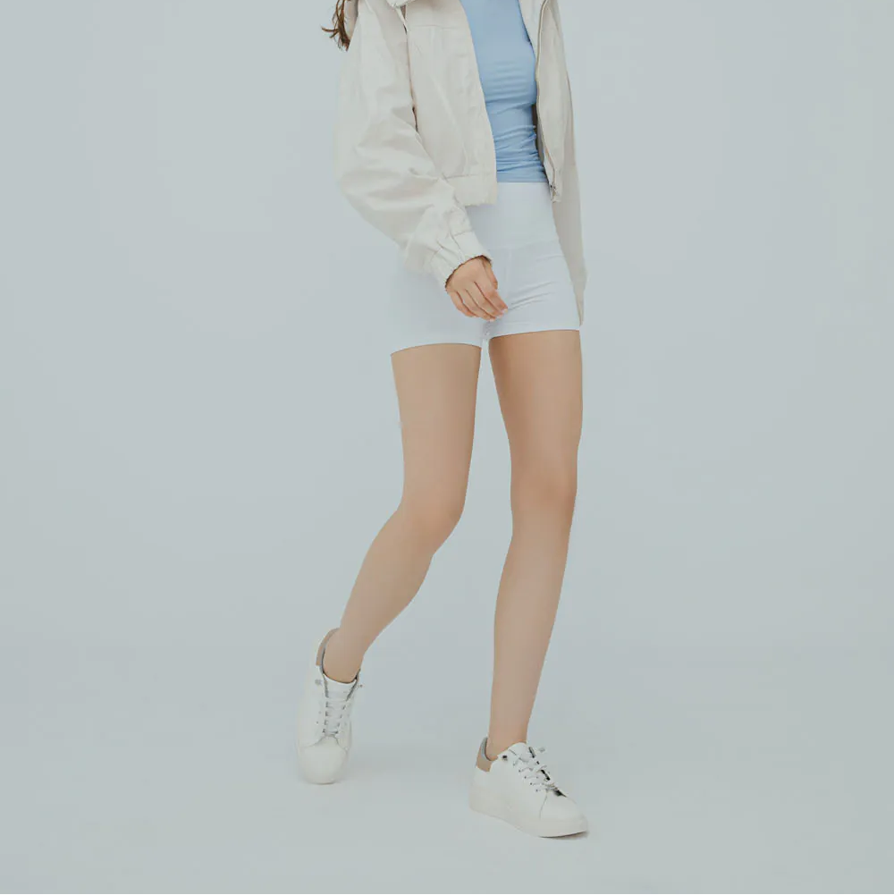 TU1244  超輕軟皮撞色免綁帶小白鞋【防潑水】(此款版型偏小, 建議選大一碼)