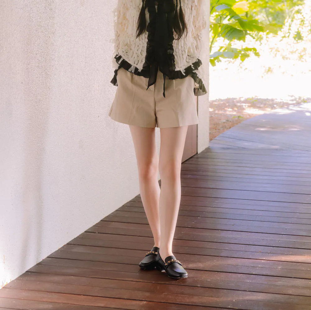 TU1213 超纖皮金屬鏈後踩2WAY樂福鞋【防潑水】-