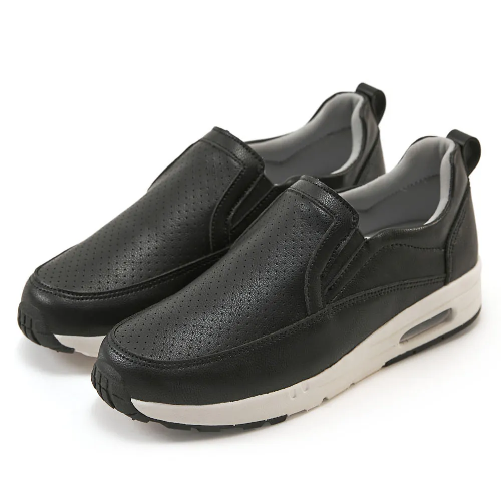 TU1296 超纖皮革洞洞氣墊健步鞋【生活防水】