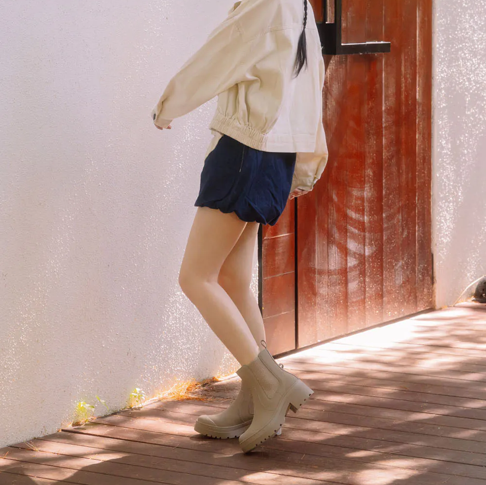 AK1344 厚底切爾西防水短靴【防潑水】-