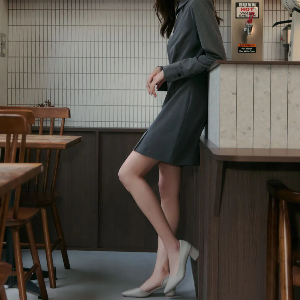 TU1285 超纖皮防潑水側鏤空高跟鞋【防潑水】