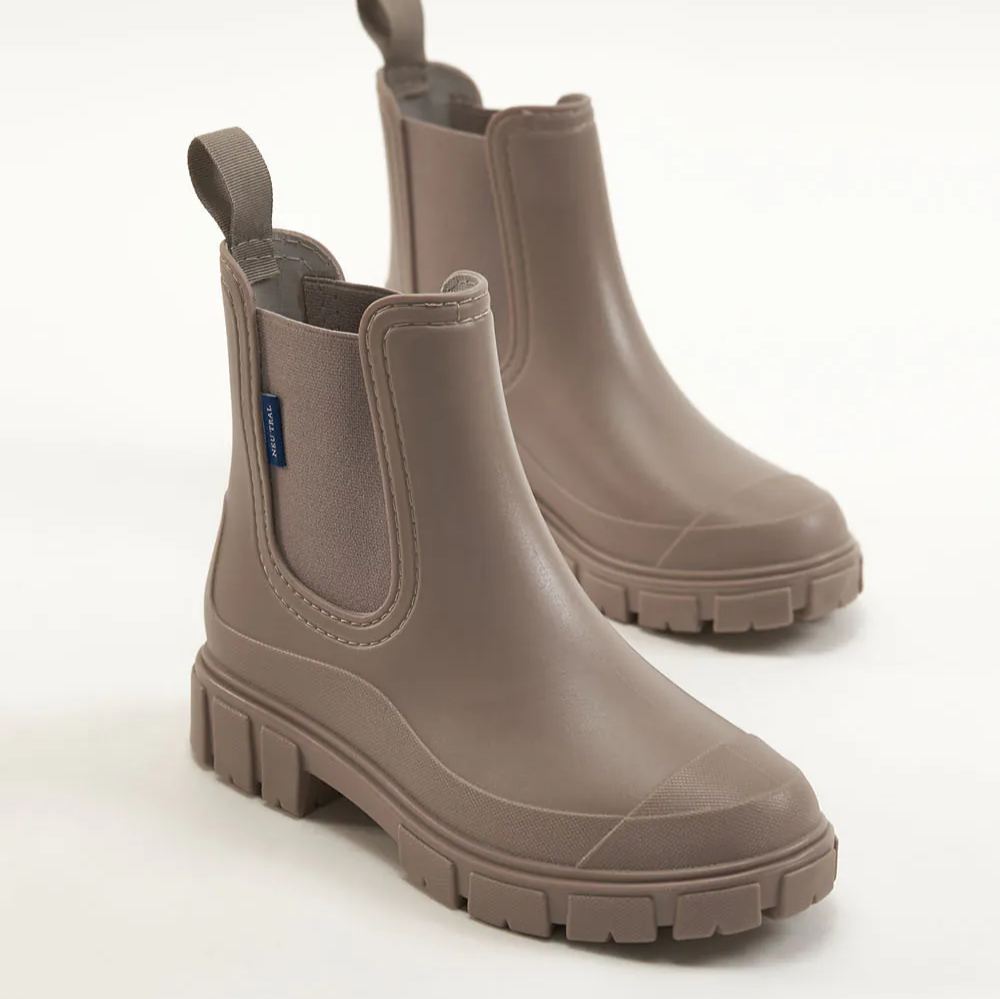 AK1341 晴雨兩穿鋸齒厚底雨靴-