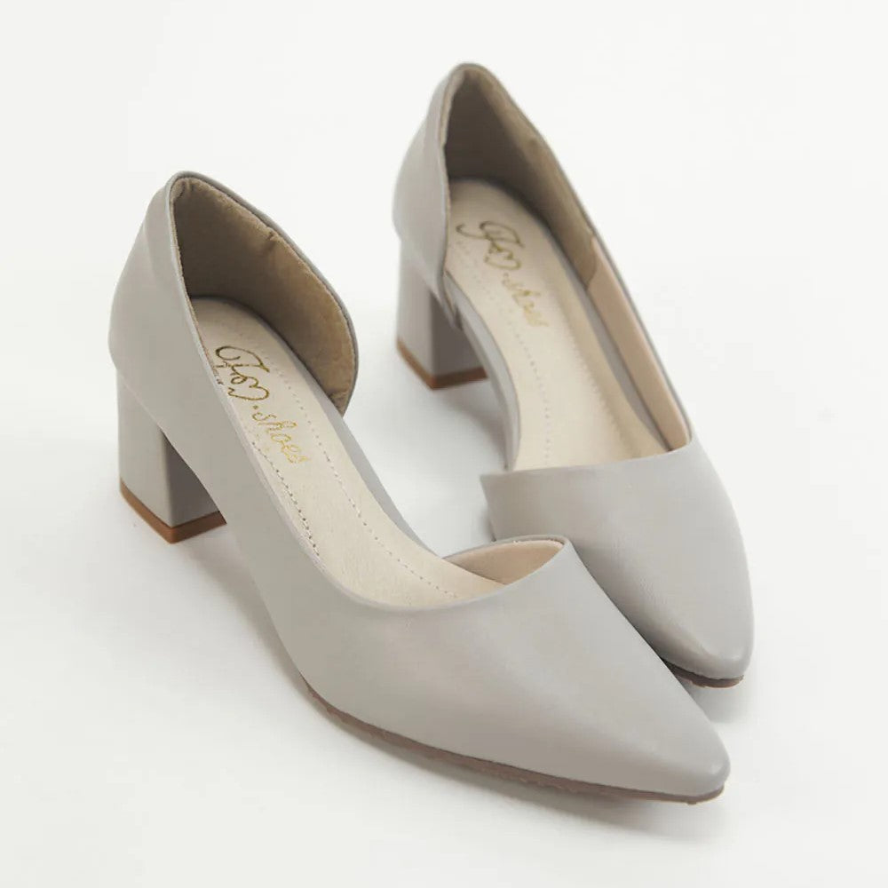 TU1285 超纖皮防潑水側鏤空高跟鞋【防潑水】