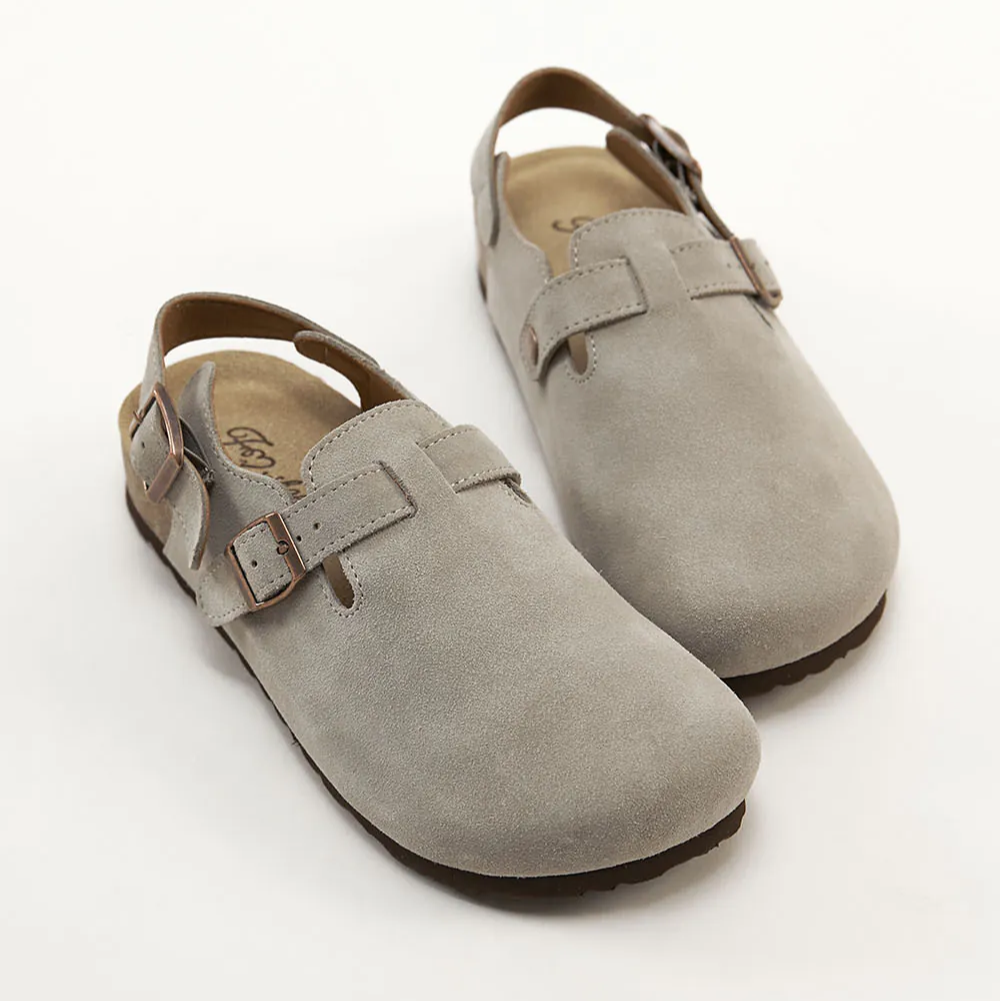 AK1373 防水牛皮足弓減壓饅頭鞋【生活防水】