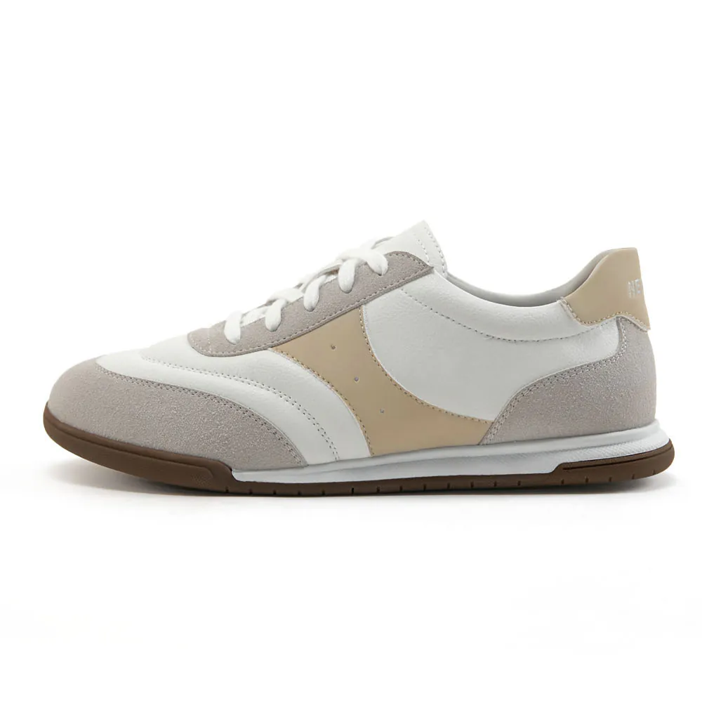 AK1360 撞色超纖皮運動風平底鞋【防潑水】