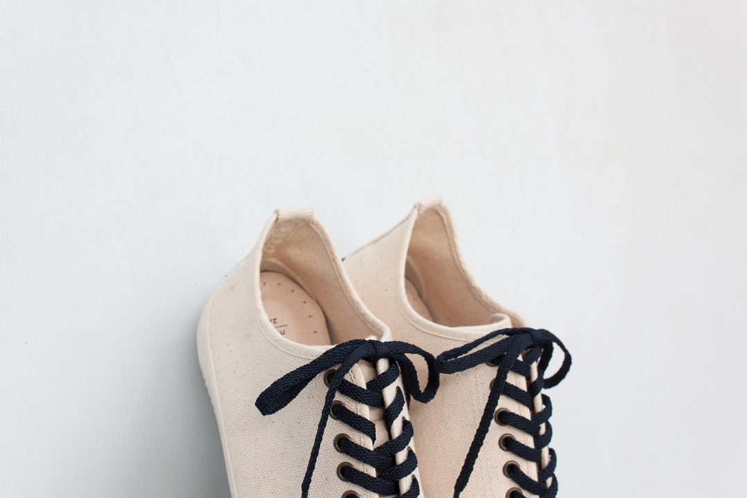 HC1200【京都手作】純粹自然白· 中筒帆布鞋【日本製限量布】