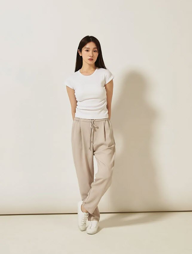 TU1166 超纖軟皮防潑水小白鞋