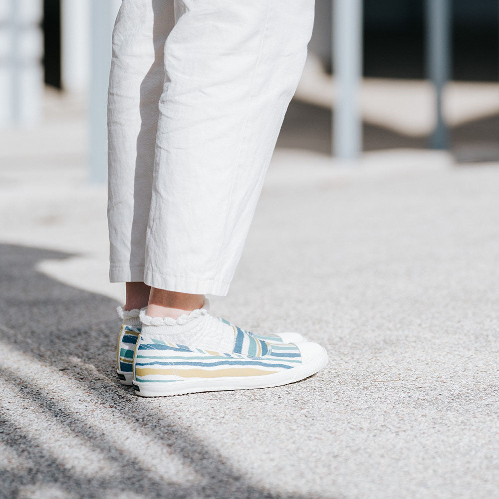 HC1202【京都手作】梳打雪糕花布寬頭懶人鞋【日本製限量布】