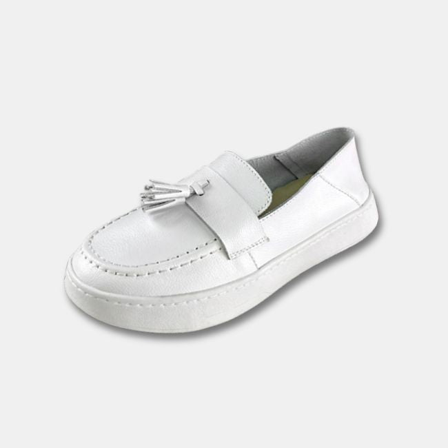 W2215 真皮流蘇懶人鞋