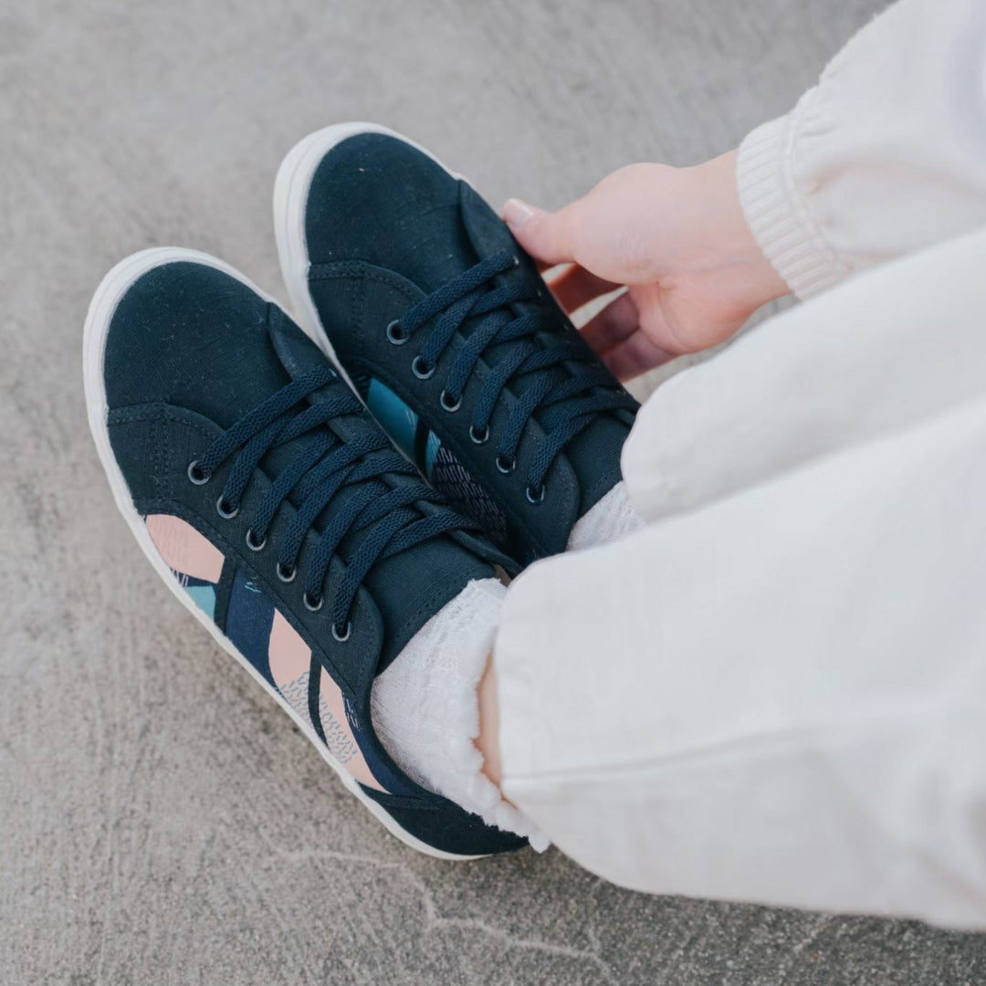 HC1212【京都手作】粉紅交錯花布平底鞋【日本製限量布】