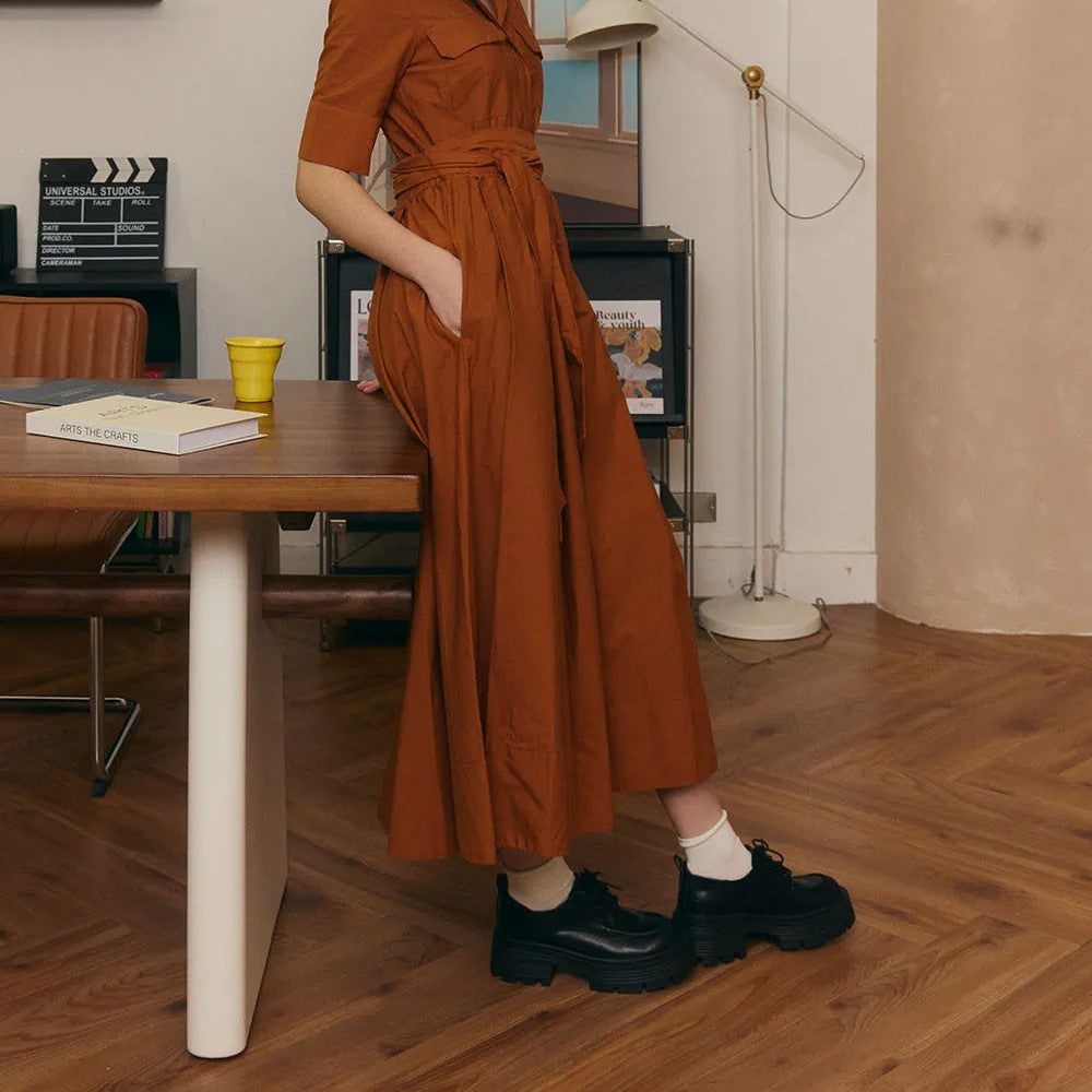 【新品結帳9折 | ~16/3止】AK1386 輕量Q軟學院風綁帶樂福鞋 (此款版型偏細)