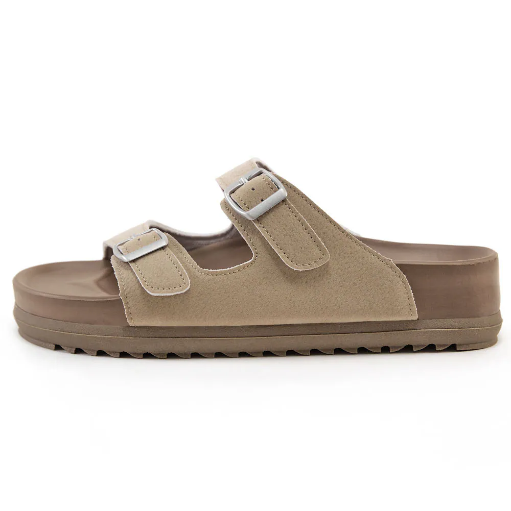 TU1300 多色牛纖絨防潑水雙釦足弓拖鞋【防潑水】