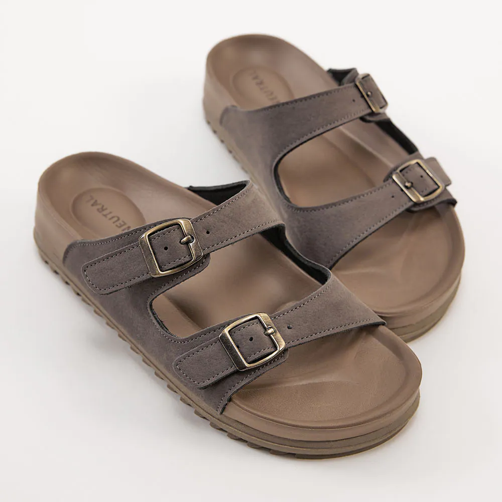 TU1300 多色牛纖絨防潑水雙釦足弓拖鞋【防潑水】