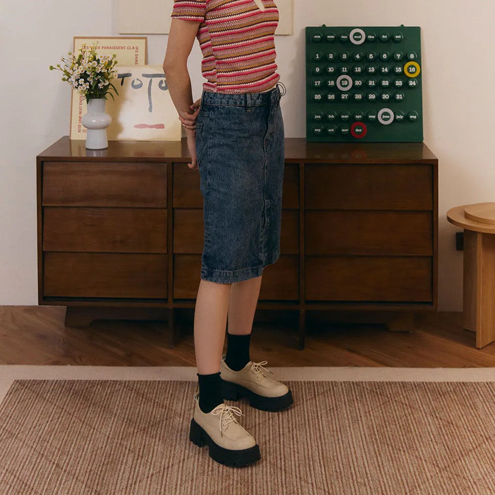 【新品結帳9折 | ~16/3止】AK1386 輕量Q軟學院風綁帶樂福鞋 (此款版型偏細)