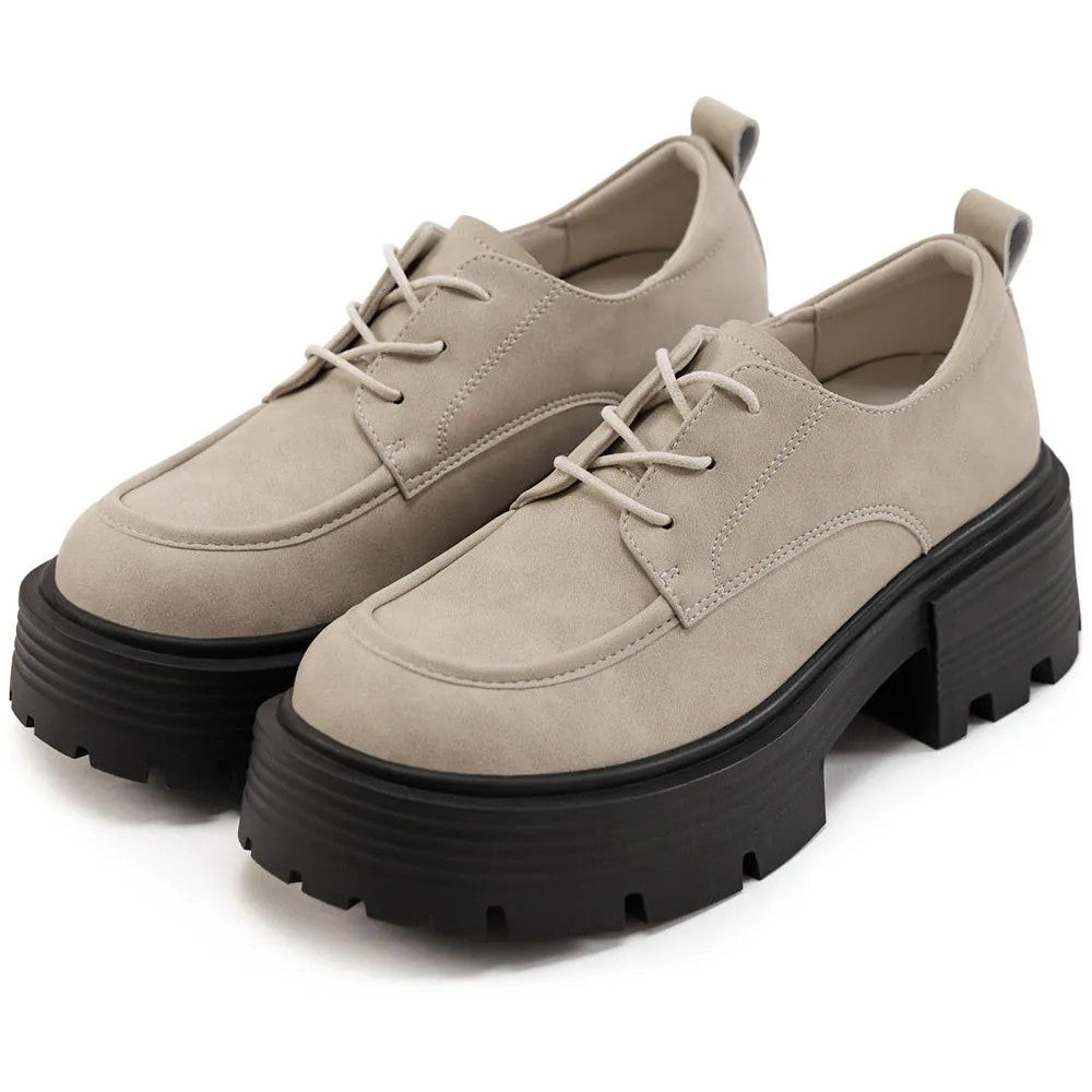 【新品結帳9折 | ~16/3止】AK1386 輕量Q軟學院風綁帶樂福鞋 (此款版型偏細)