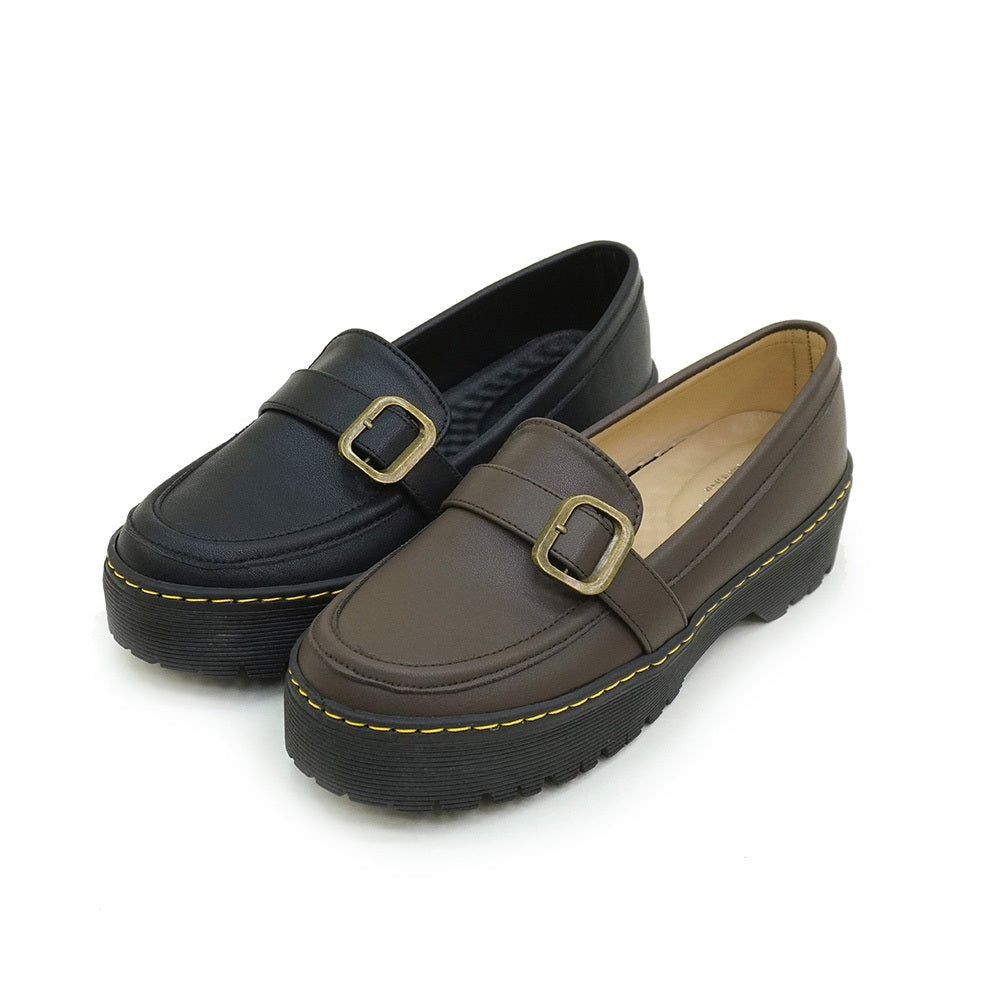 ER1292 復古學院風厚底樂福鞋(此款版型偏小 建議選大一碼)