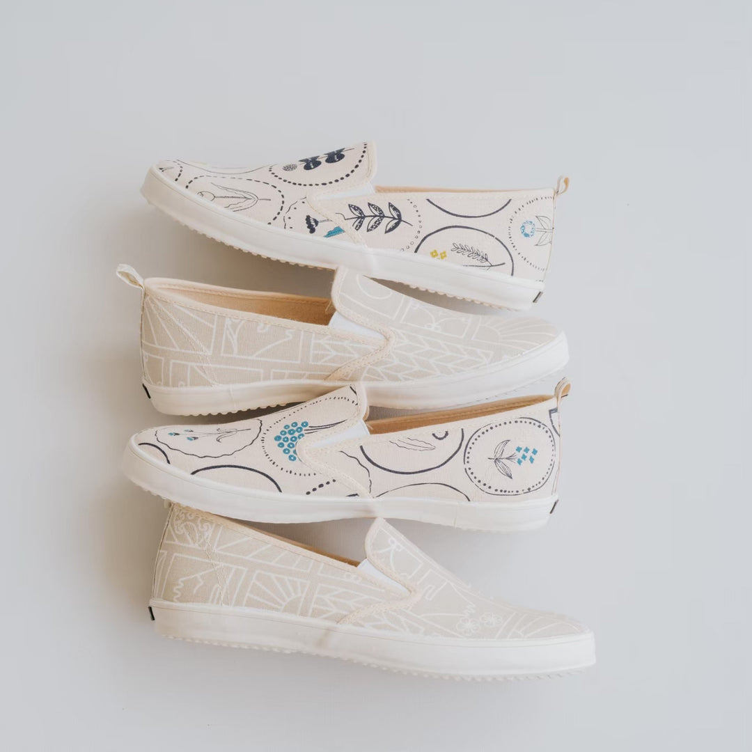 HC1206【京都手作】幾何圖形無印風第二代懶人鞋【日本製限量布】