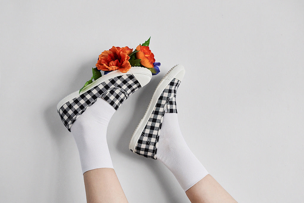 【零碼特價】HC1002 【京都手作】經典黑白格紋花布【日本製限量布】.