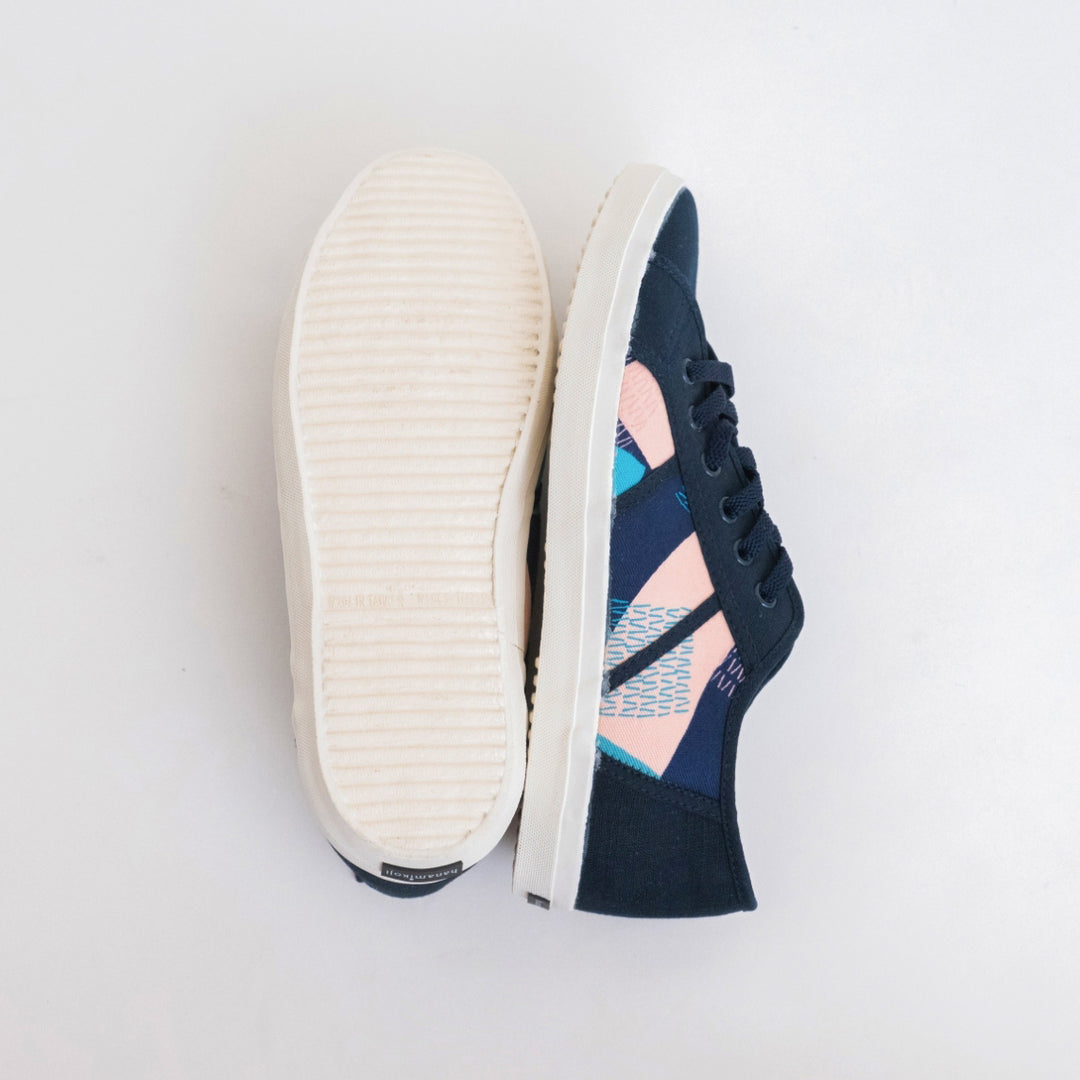 HC1212【京都手作】粉紅交錯花布平底鞋【日本製限量布】