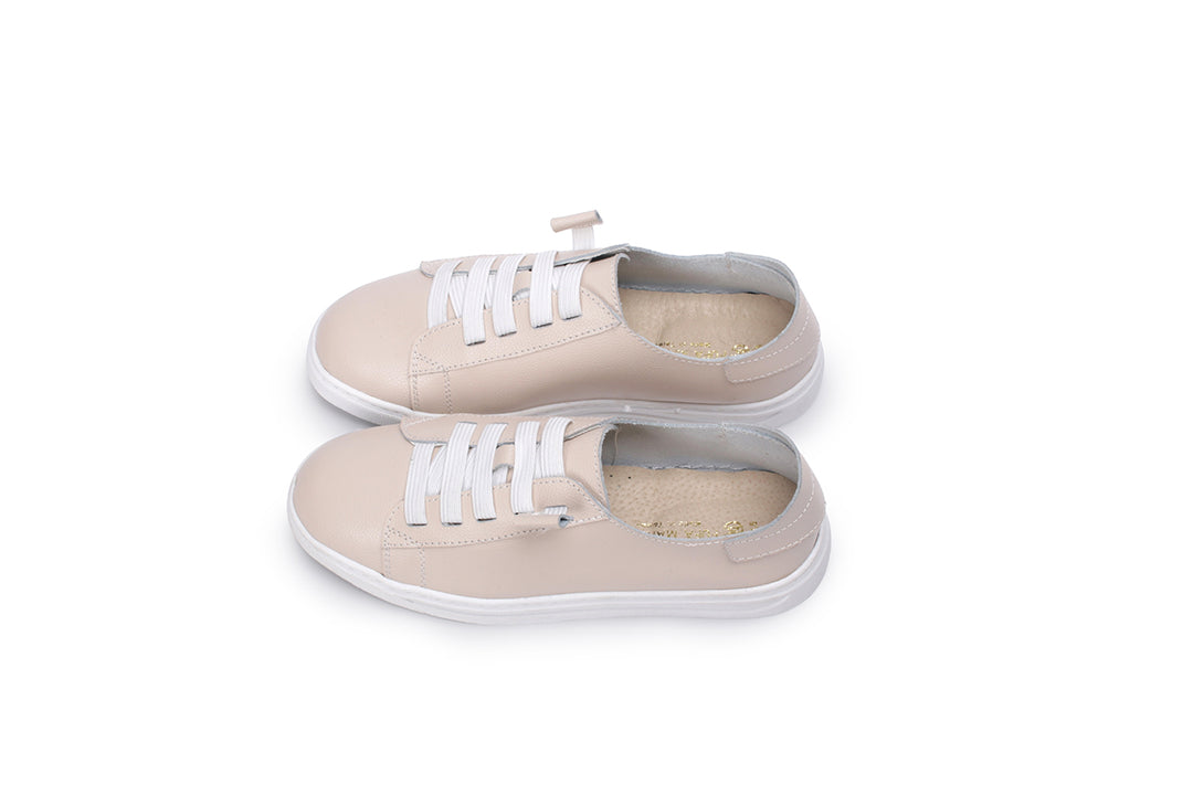 W2202 免綁帶真皮波鞋