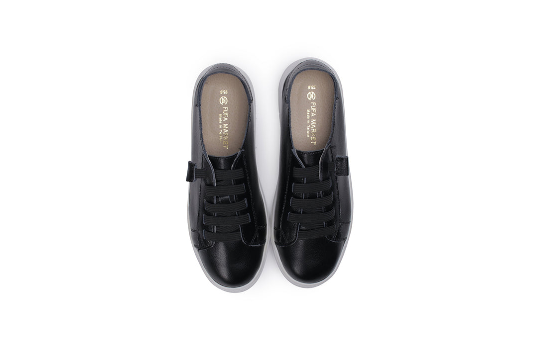 W2202 免綁帶真皮波鞋