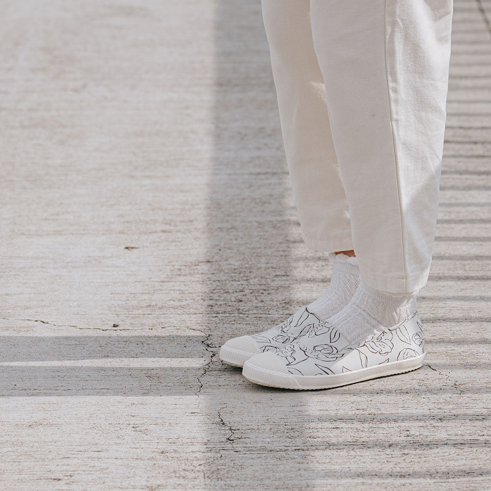 HC1208【京都手作】玫瑰花布寬頭懶人鞋【日本製限量布】