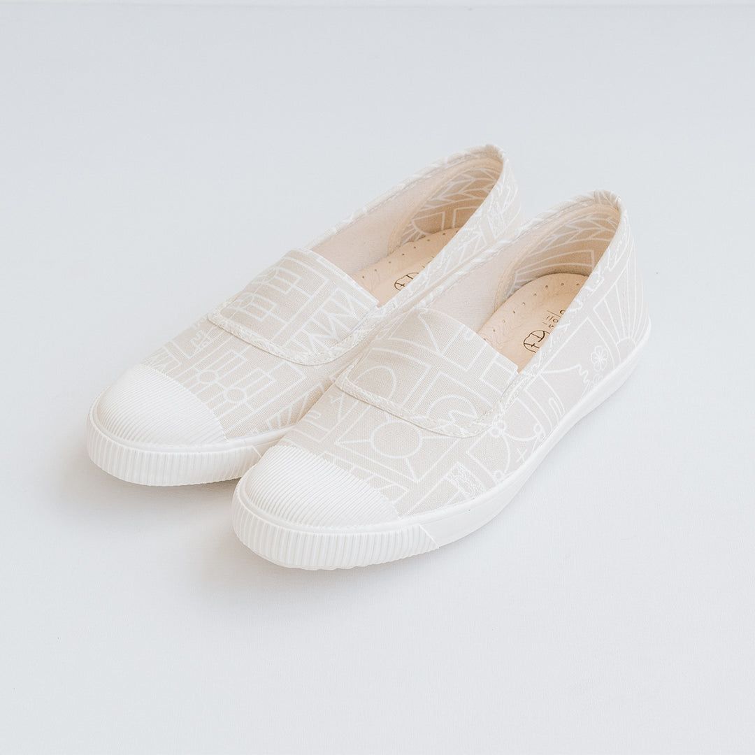 HC1204【京都手作】幾何圖形無印風大頭懶人鞋【日本製限量布】