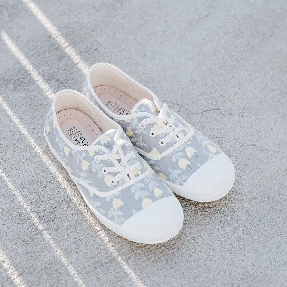 HC1199【京都手作】鬱金香花布綁帶鞋【日本製限量布】