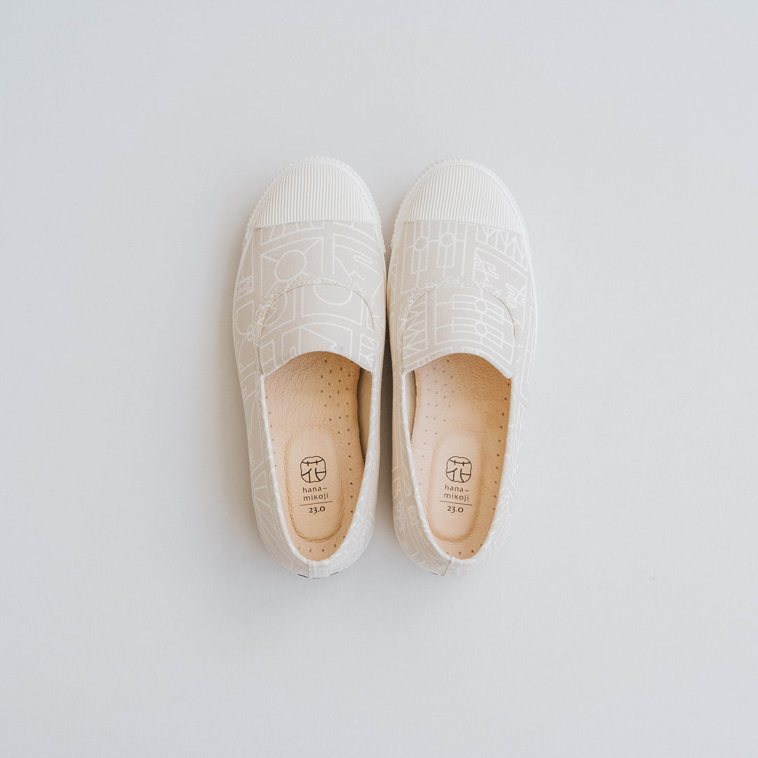 HC1204【京都手作】幾何圖形無印風大頭懶人鞋【日本製限量布】