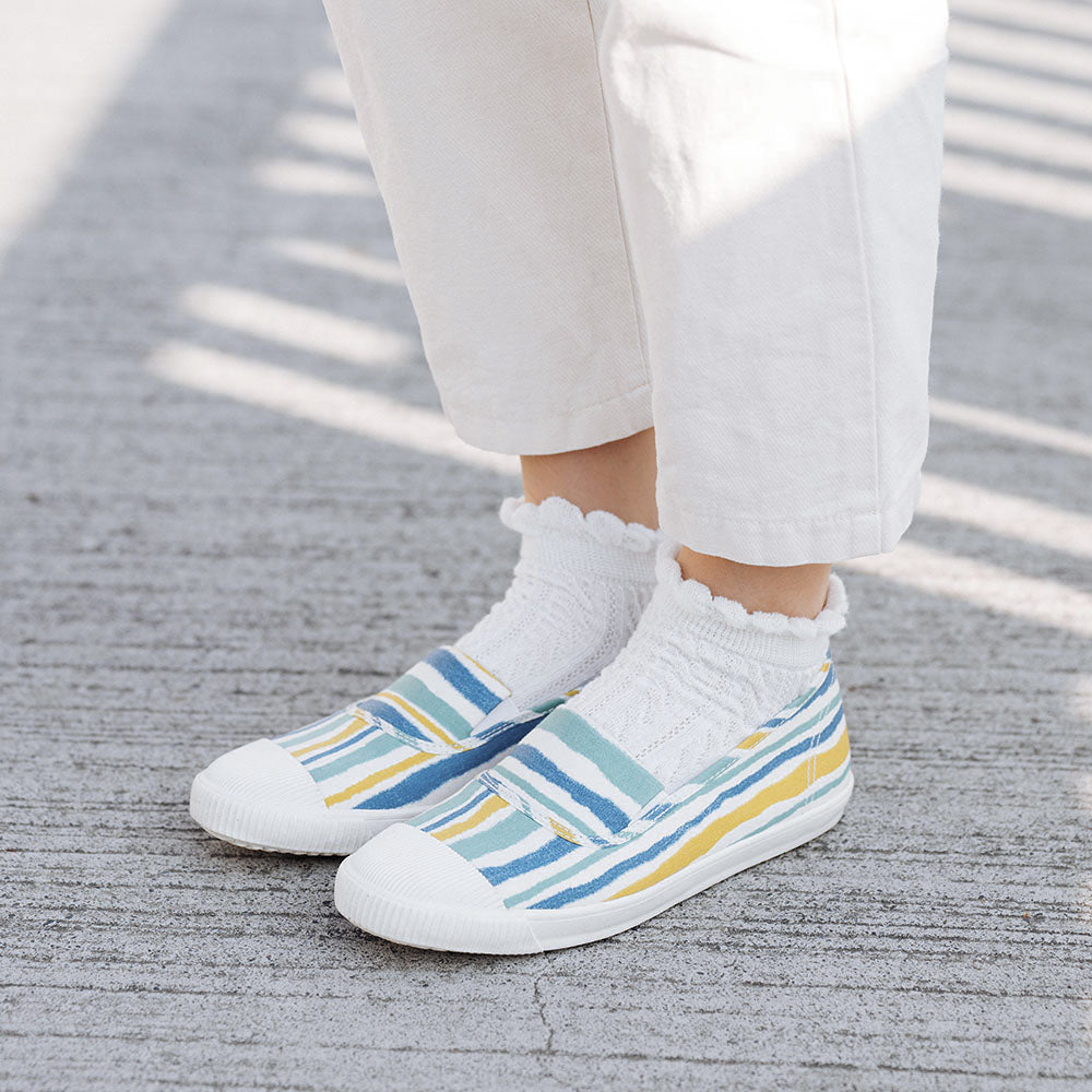 HC1202【京都手作】梳打雪糕花布寬頭懶人鞋【日本製限量布】