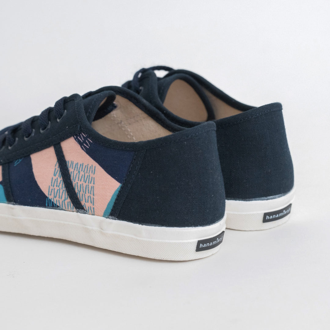 HC1212【京都手作】粉紅交錯花布平底鞋【日本製限量布】