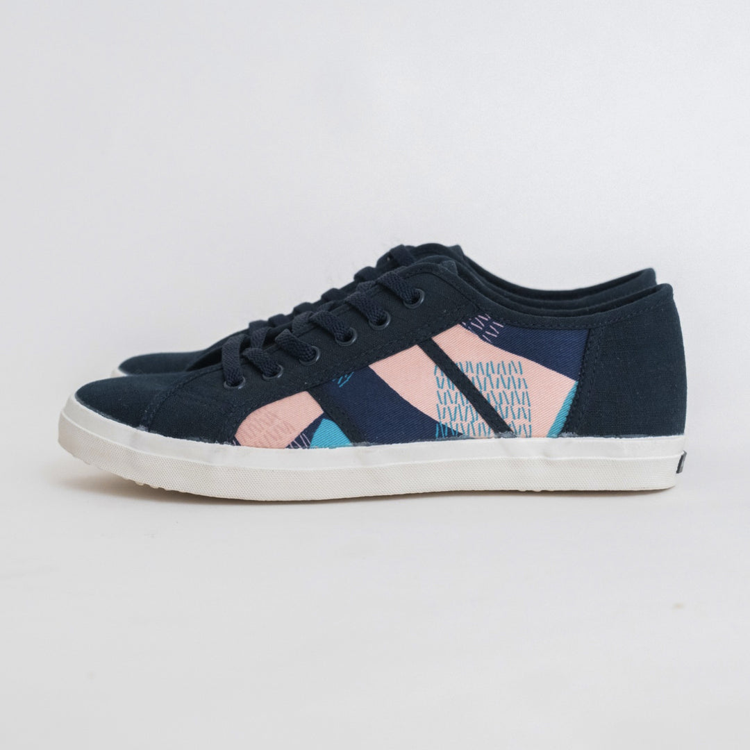 HC1212【京都手作】粉紅交錯花布平底鞋【日本製限量布】