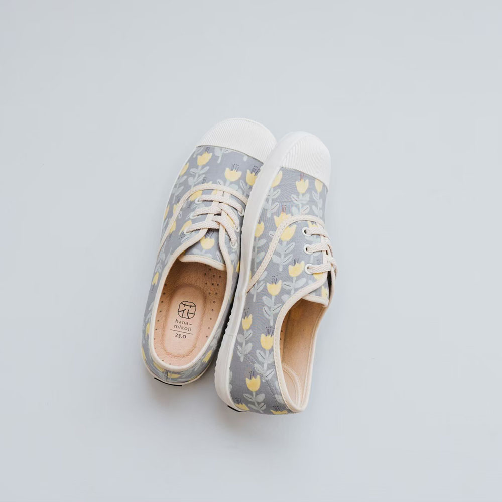 HC1199【京都手作】鬱金香花布綁帶鞋【日本製限量布】