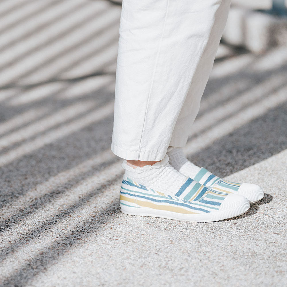 HC1202【京都手作】梳打雪糕花布寬頭懶人鞋【日本製限量布】