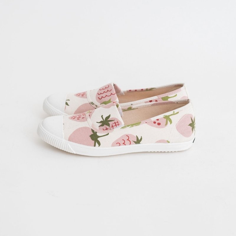 HC1211【京都手作】甜蜜士多啤梨煉奶懶人鞋【日本製限量布】