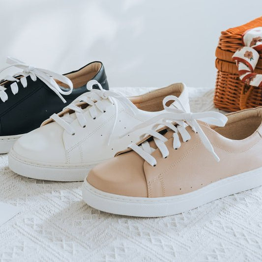 SC1023【可個人訂製】全真皮防水抗污升級版休閒鞋 奶茶